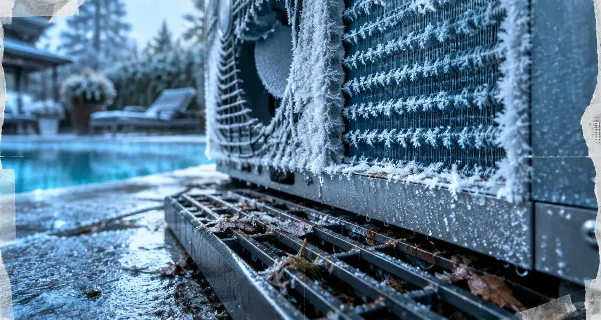 Givre sur votre pompe à chaleur de piscine : diagnostic et limites du dégivrage automatique