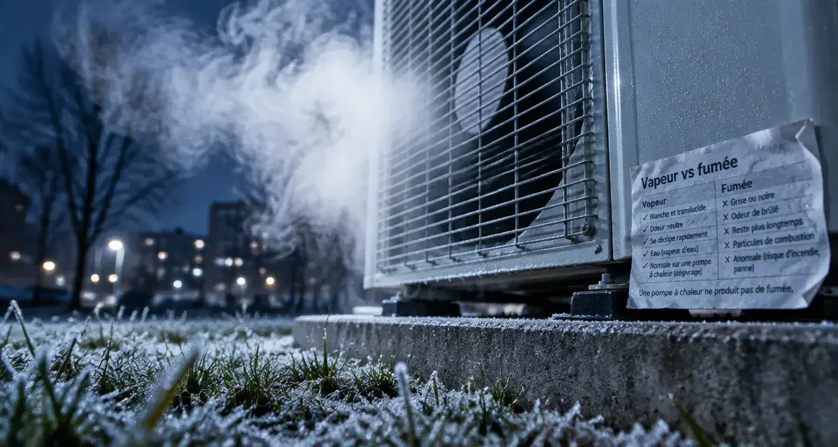Pompe à chaleur qui fume : 3 critères pour distinguer la condensation d'une panne grave