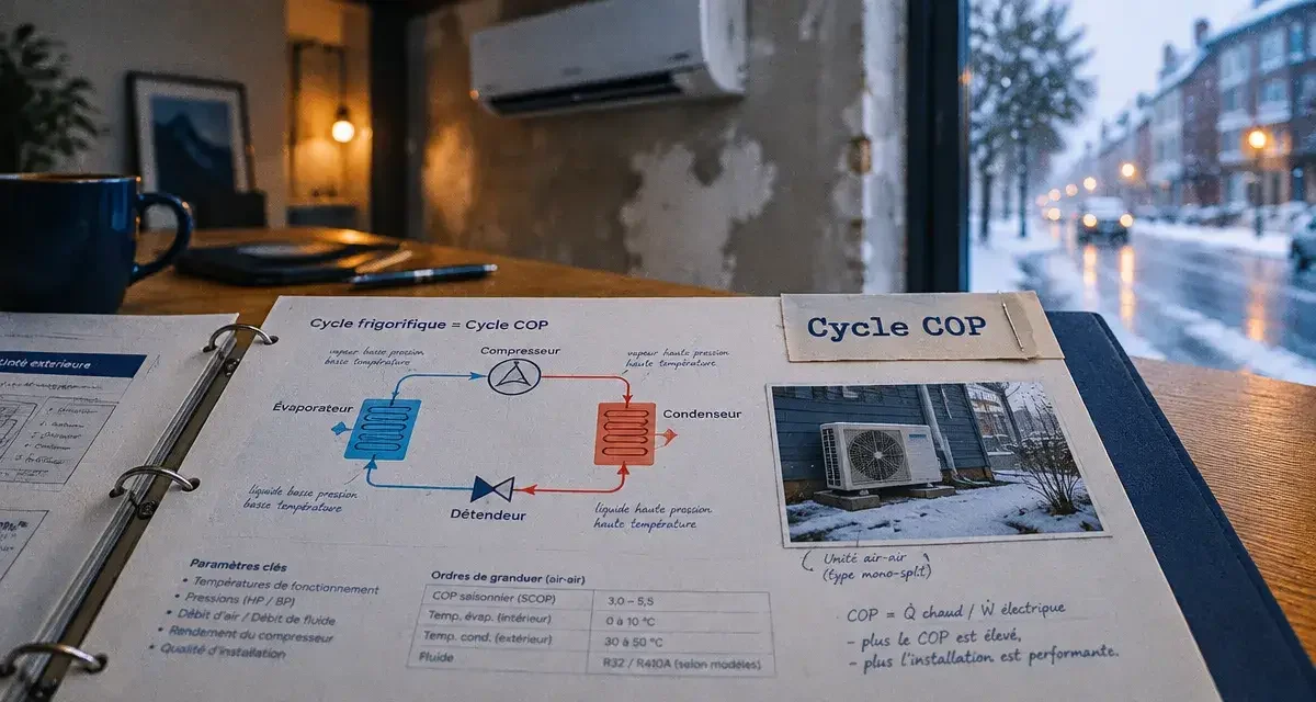 Pompe à chaleur air-air : fonctionnement, dimensionnement et réalité technique