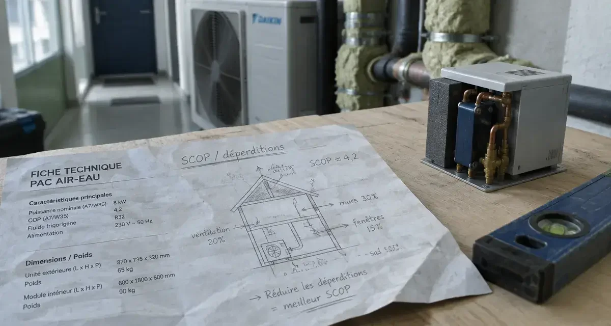 Installer une pompe à chaleur en appartement : calculs, contraintes et réalité technique