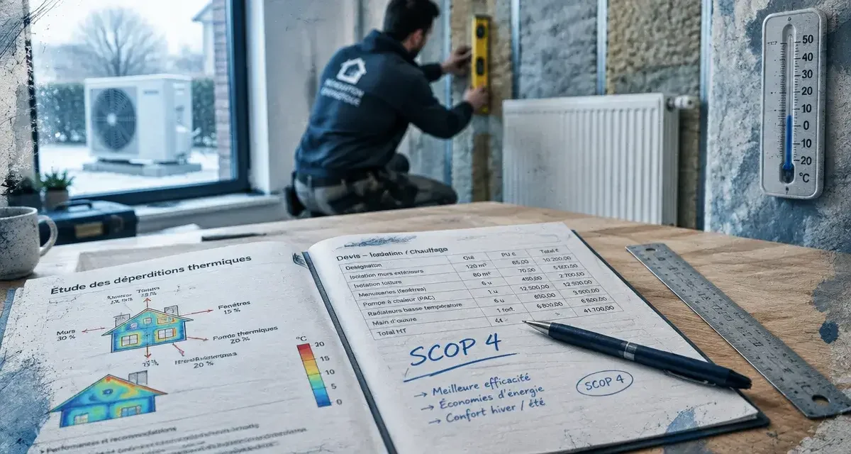Consommation d'une pompe à chaleur : pourquoi le calcul de déperditions bat le SCOP