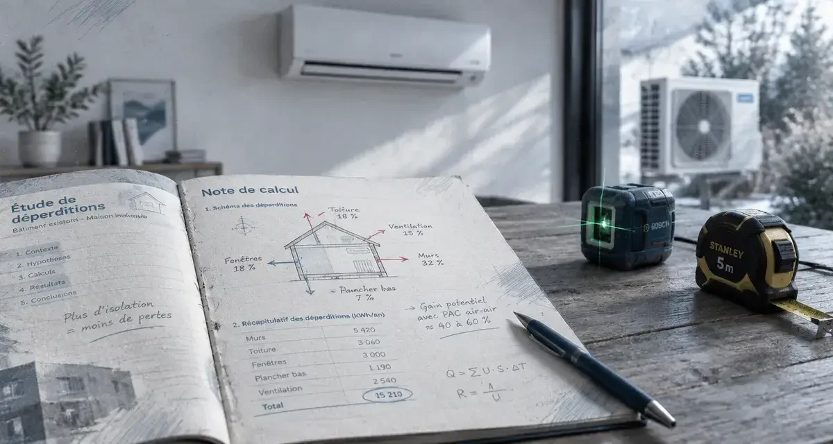 Installation d'une PAC air-air : le calcul de déperditions, seul garant de votre confort
