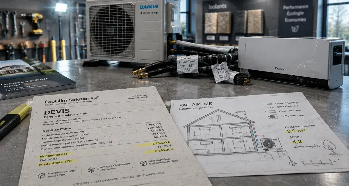 Pompe à chaleur air-air : le vrai coût d'installation et les erreurs de dimensionnement à éviter