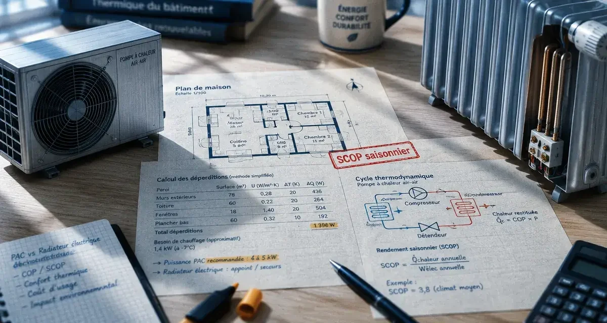 Pompe à chaleur ou radiateurs électriques : le calcul qui change tout