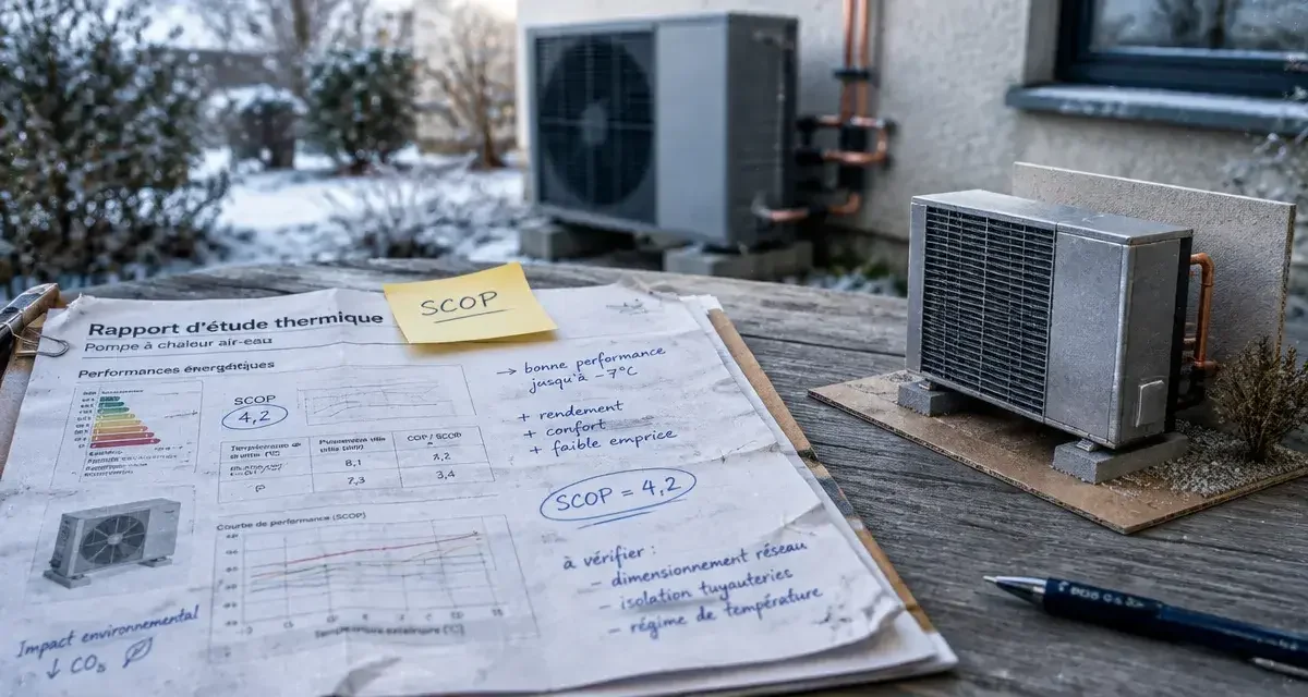 Pompe à chaleur air-eau : pourquoi le calcul de déperditions est le seul juge de paix de votre devis